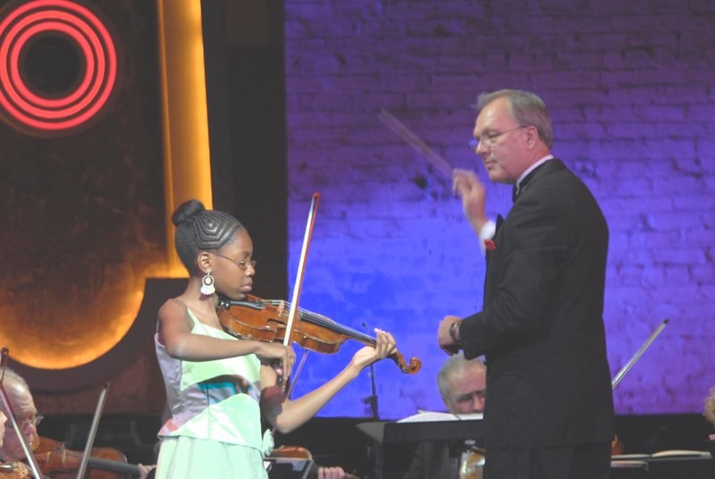 H.S.A. student Lakeshia Gonzalvez and NYC Symphony perform the Accolay Violin Concerto.