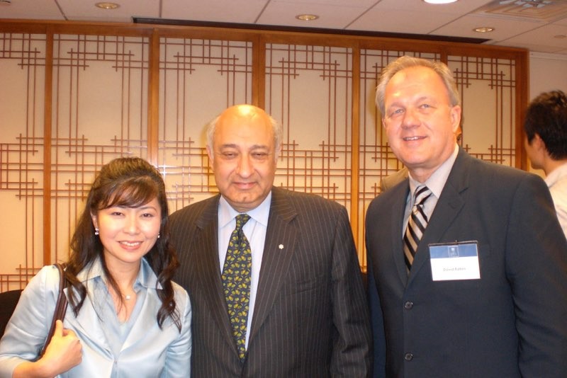 Seiko Lee, NY Philharmonic Director, Zarin Mehta and David Eaton in NYC.