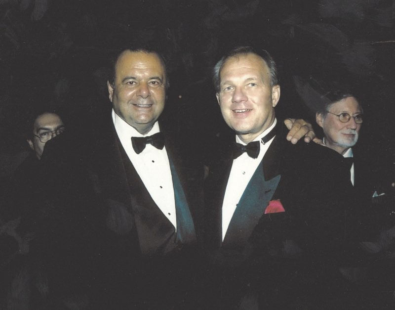 David Eaton and actor Paul Sorvino after their performance in NY for the American Asthma Association.